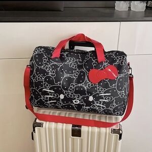 Hello Kitty Black Duffle Traveling Bag
